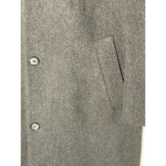 NWT VTG Dillard’s Roundtree & Yorke 100% Lambs 
Wool Overcoat Char Grey/ Blk -42 - Picture 3 of 8